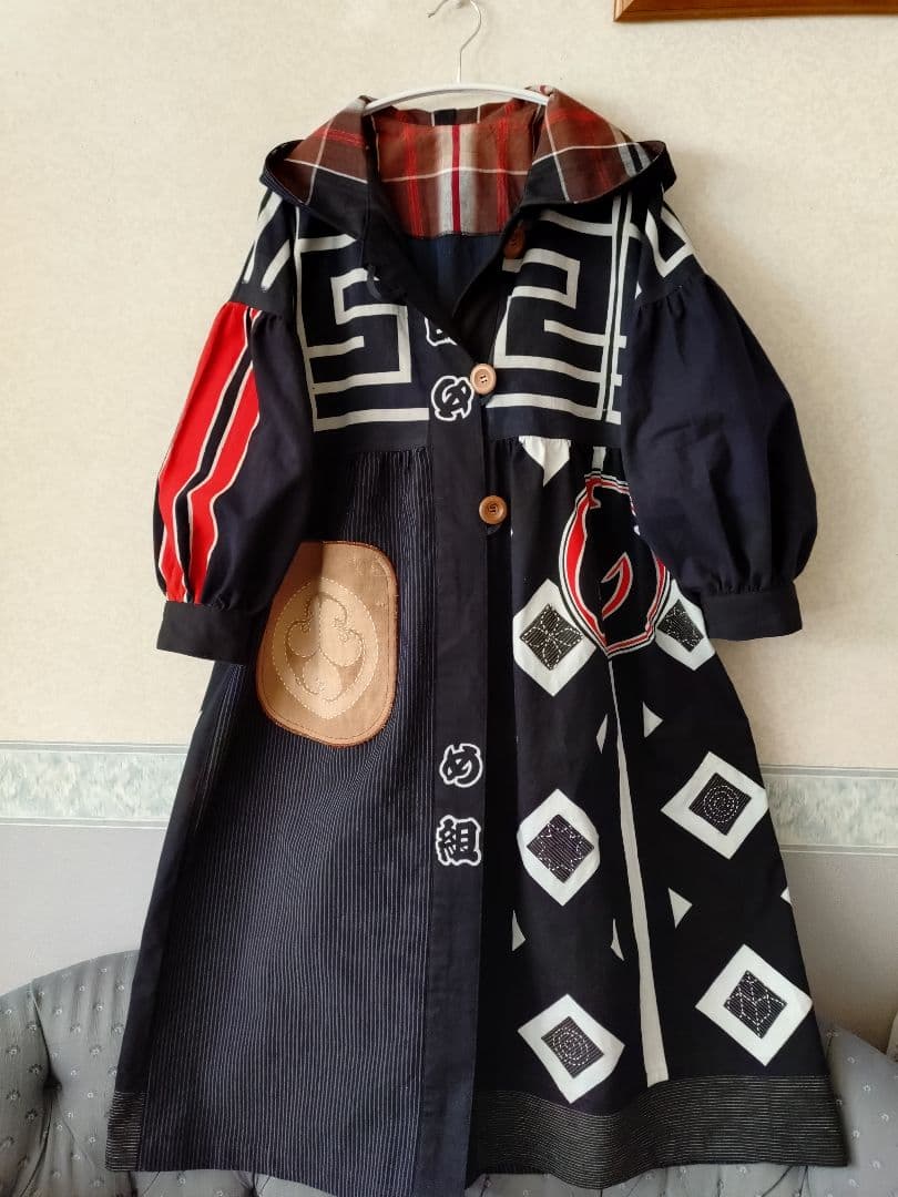 こえと　フード付き半纏のコート