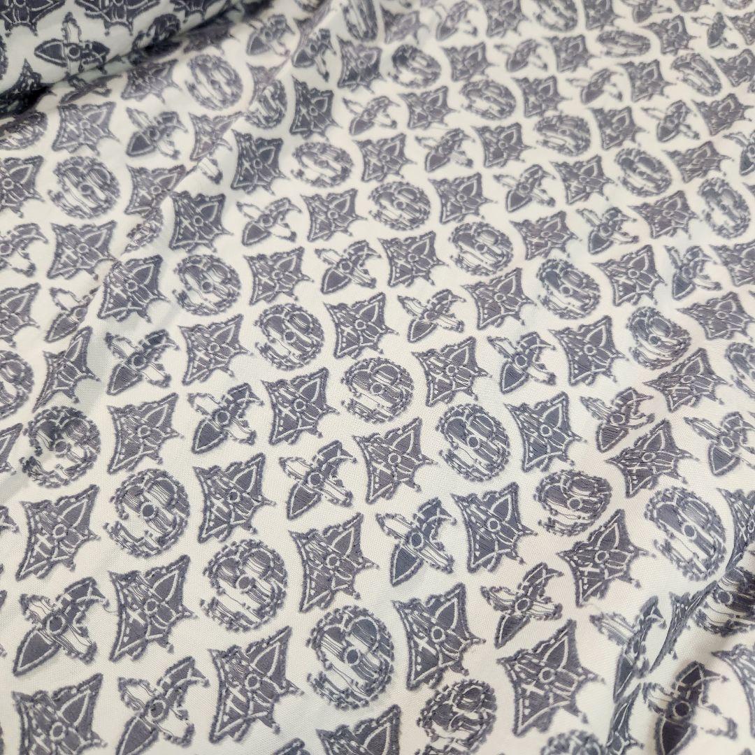 21AW 極美品　ルイヴィトン　長袖シャツ　モノグラム　白　着用感XL フラワー