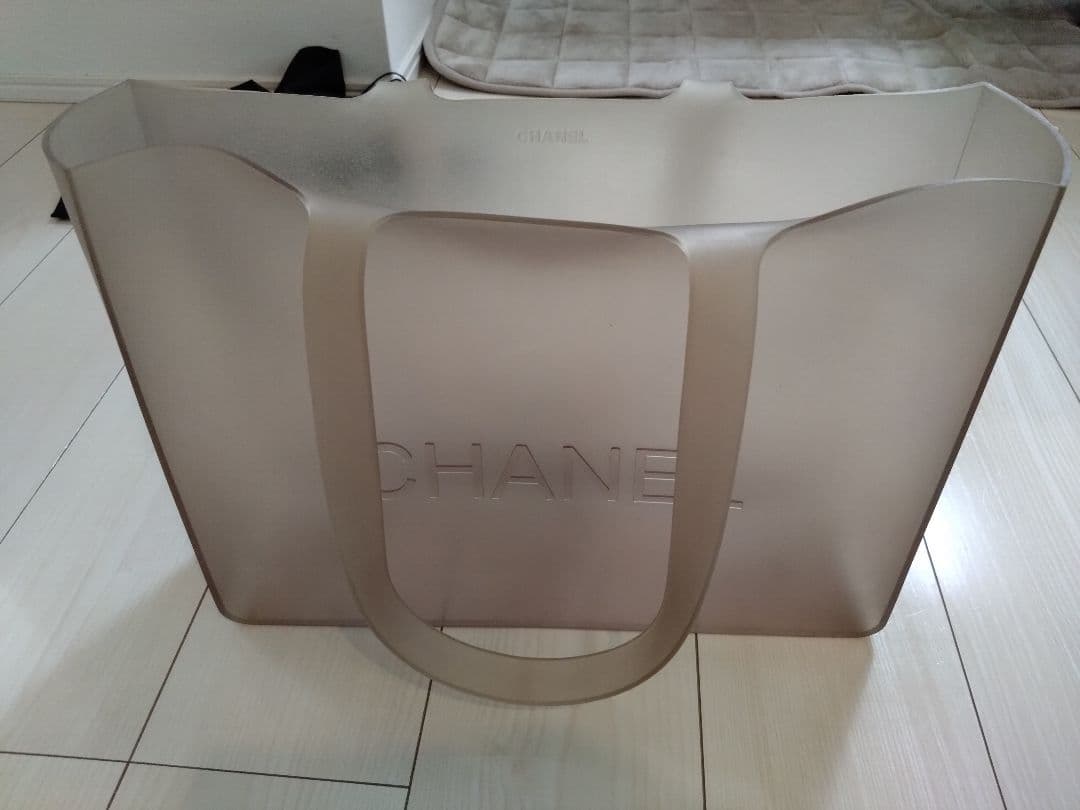 CHANEL クリアトートバッグ 収納袋付き