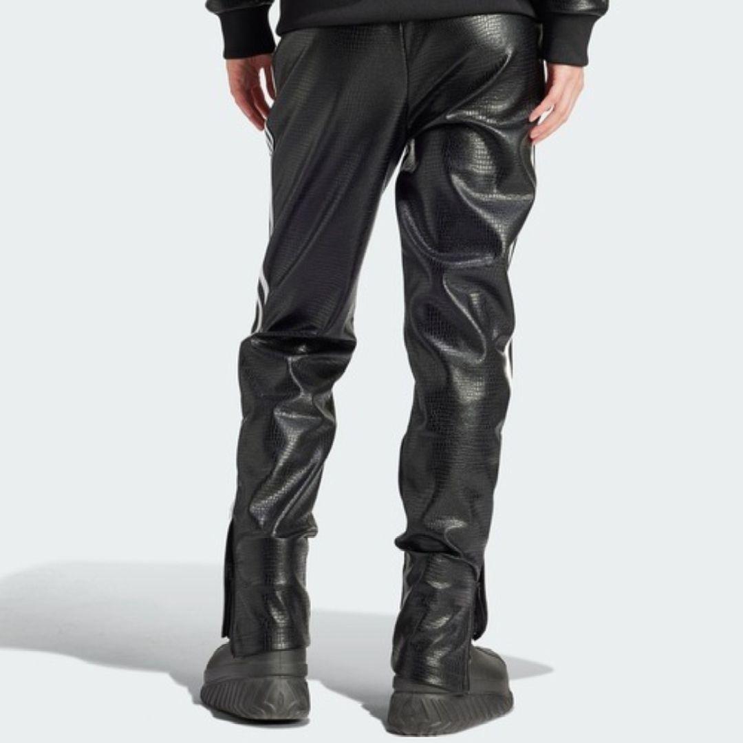 希少✨アディダス オリジナルス プレミアム フェイクレザー トラックパンツ