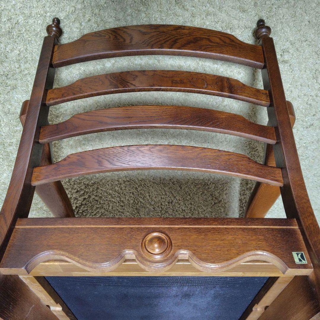 飛騨産業 キツツキ 穂高 リビングチェア 両肘付き No.6A/K色 手渡し歓迎