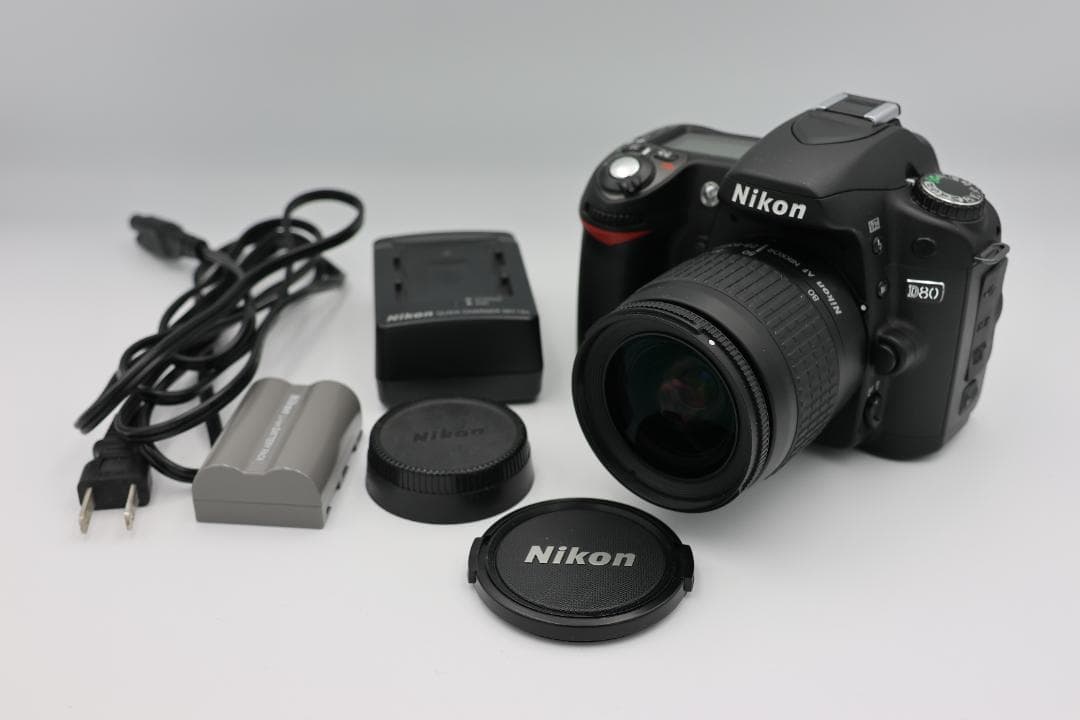 【動作確認済み】nikon D80　ボディ(バッテリー、充電器付)レンズ付き