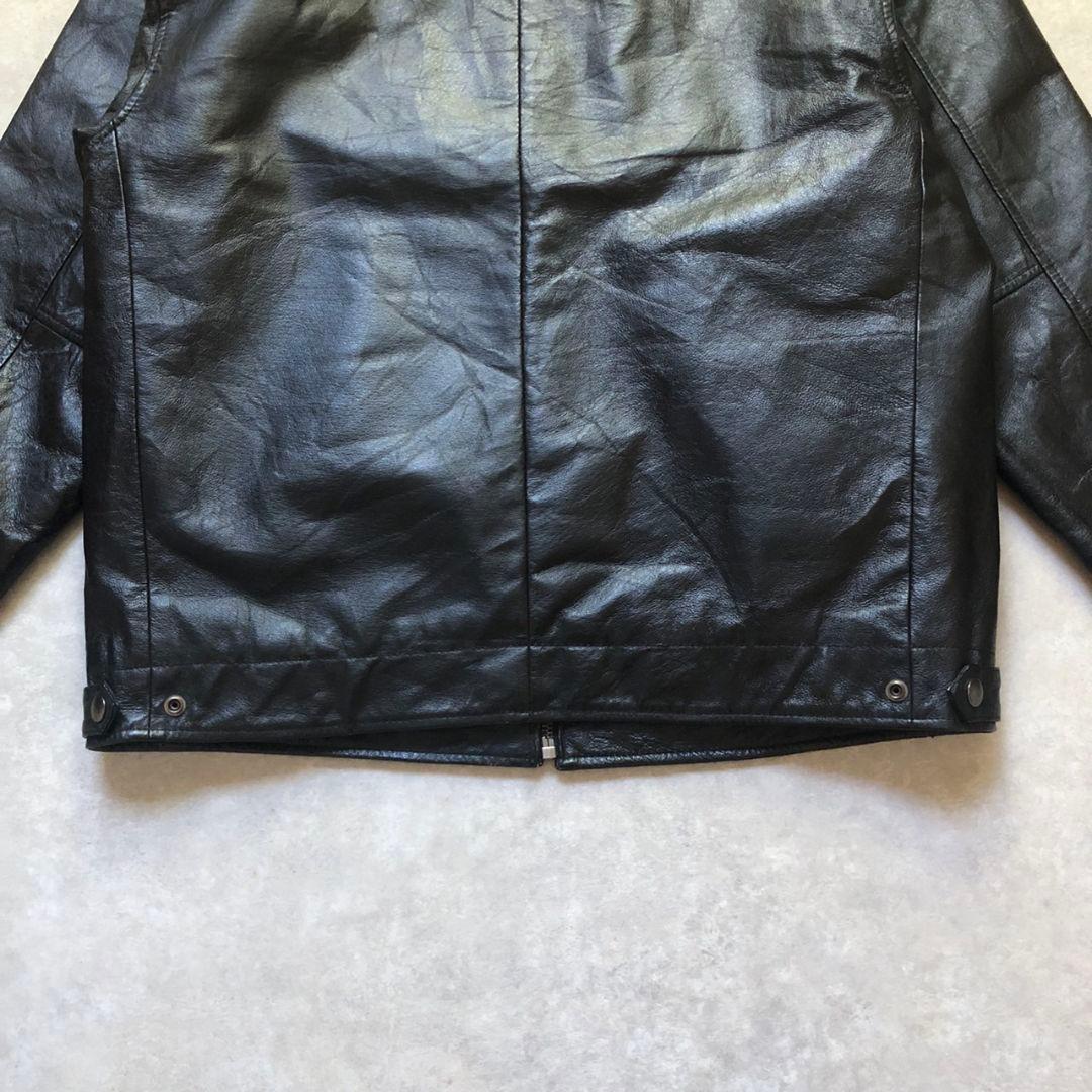 90sヴィンテージ レザーハリントンジャケット ボアライナー完備 2WAY仕様