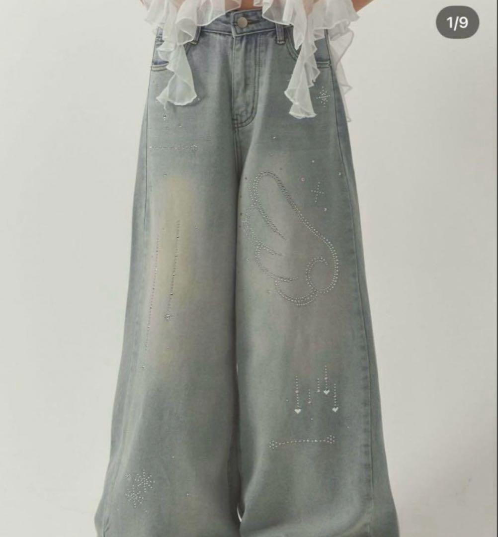 PELLICULE ペリキュール stone-ag denim デニム