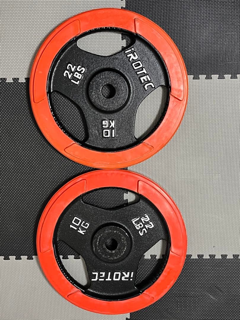 引取限定‼️IROTECバーベルプレート15kg×2❗️10kg×2❗️合計50kg‼️