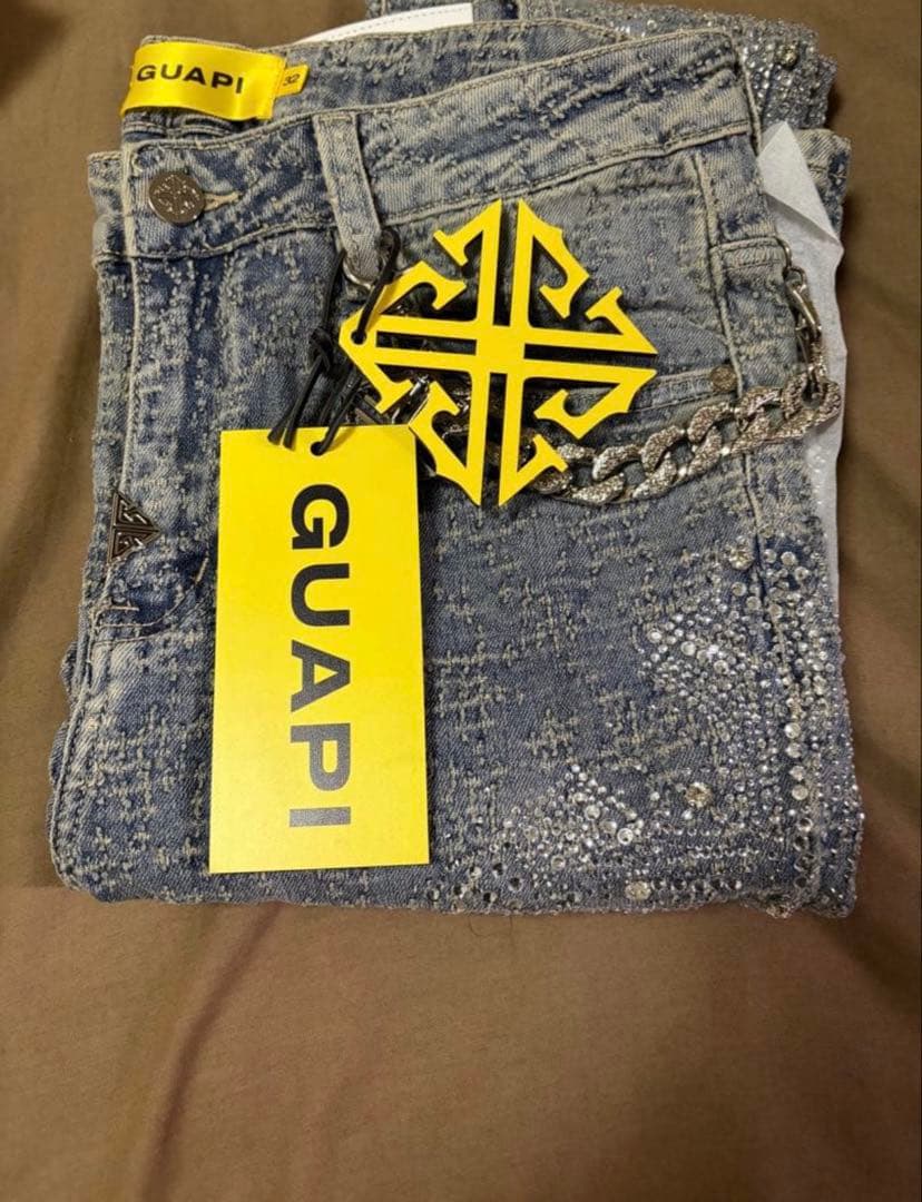 GUAPI スリムフィットデニム 32