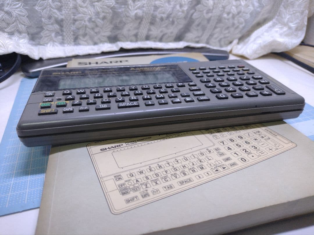 SHARP PC-G830 ポケットコンピュータ 取扱説明書付き ポケコン
