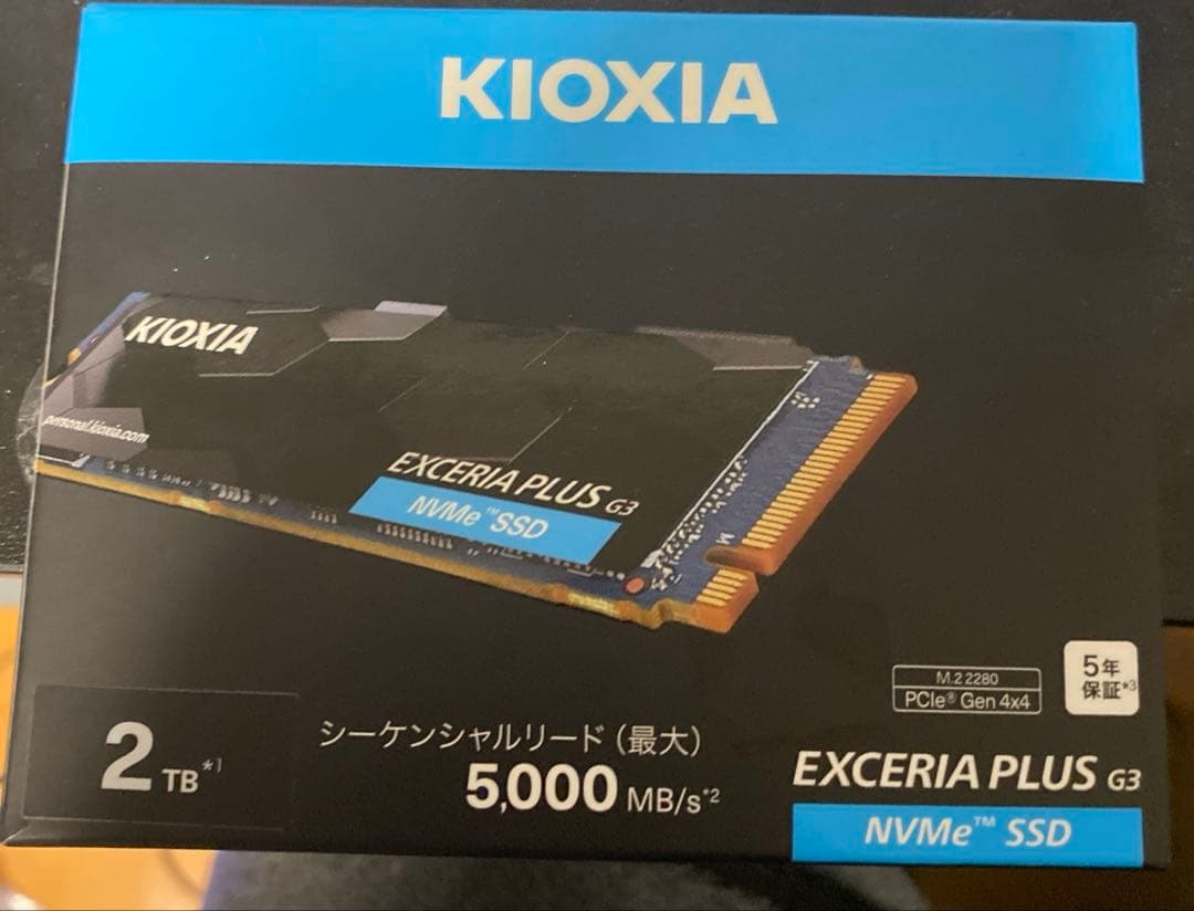 KIOXIA EXCERIA PLUS G3 2TB 正常100%