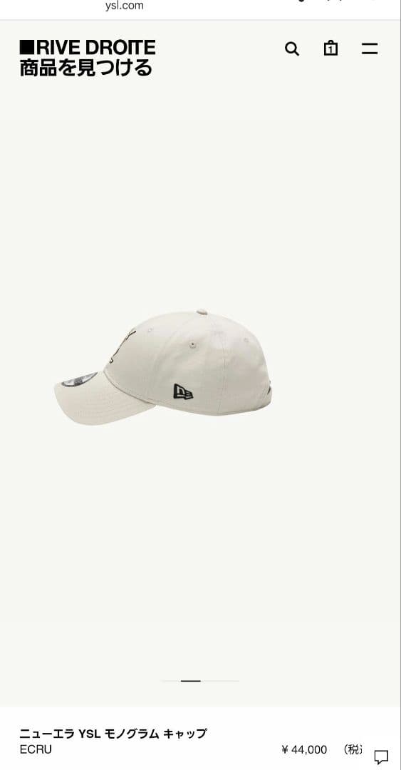 新品未使用SAINTLAURENT◆イブサンローランcap◆正規購入品