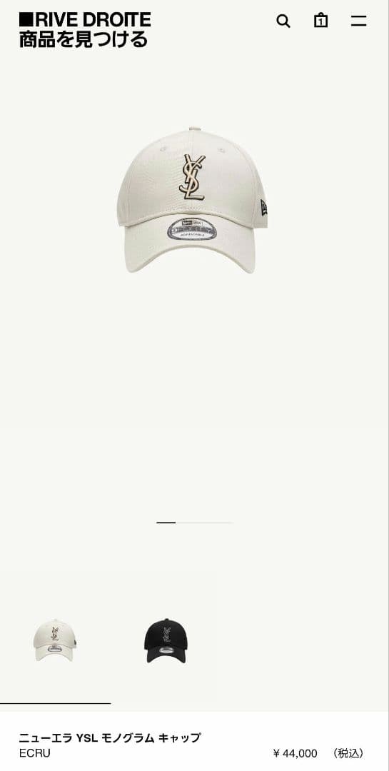 新品未使用SAINTLAURENT◆イブサンローランcap◆正規購入品