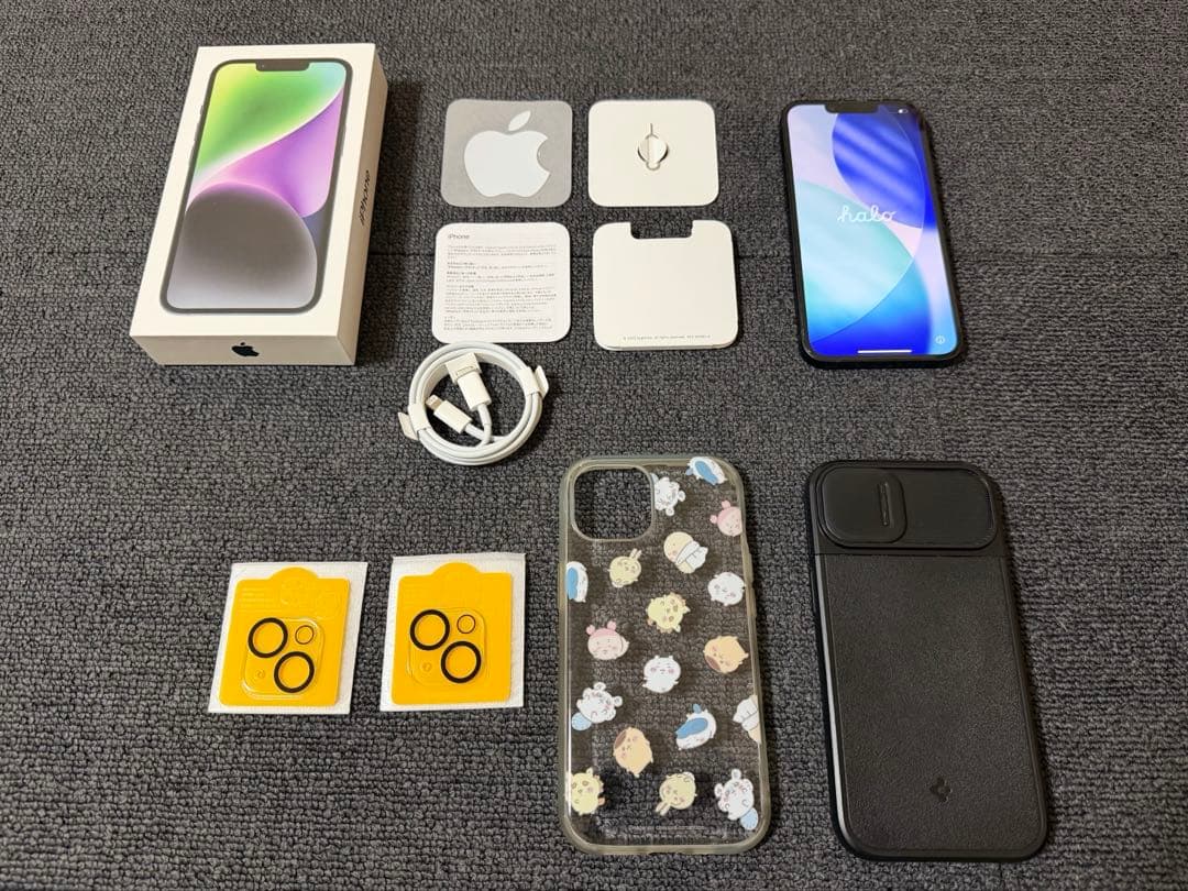 iPhone14 256gb 本体 ブラック バッテリー100% 純正品 交換済