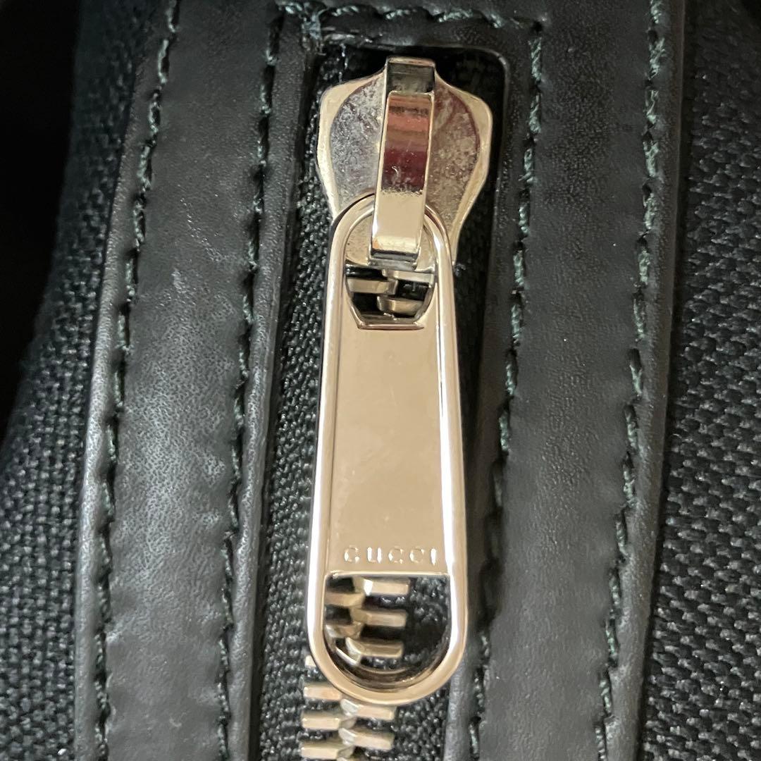 グッチ ショルダーバッグ レザー×PVC GG柄 シェリーライン A4