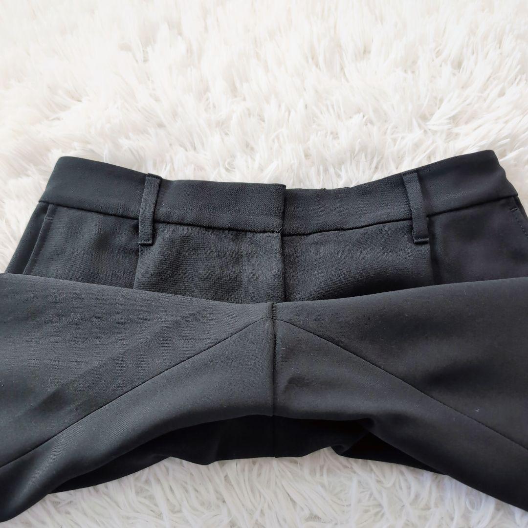 ✨️美品✨️ノーカラー　パンツスーツ　セットアップ　黒　M　プラステ　洗える