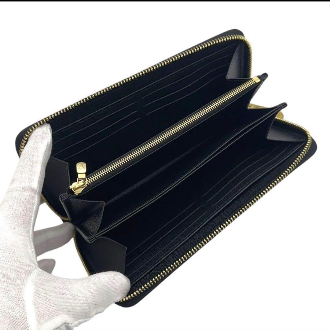 【超極美品】現行モデル ルイヴィトン エピ ジッピーウォレット ノワール 長財布