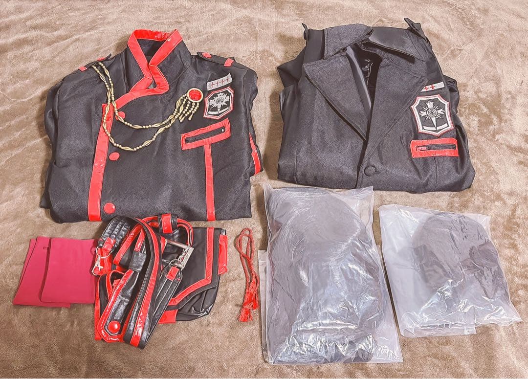 D.Gray-man 神田ユウ コスプレ 衣装 三期団服 ウィッグ