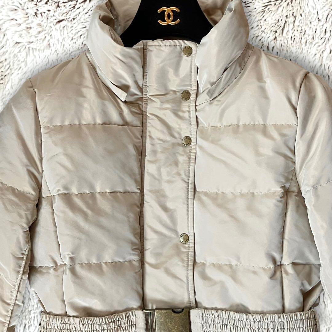 ◆23区◆ダウンコート 40 LIMONTA生地 玉虫色パールベージュ　927E