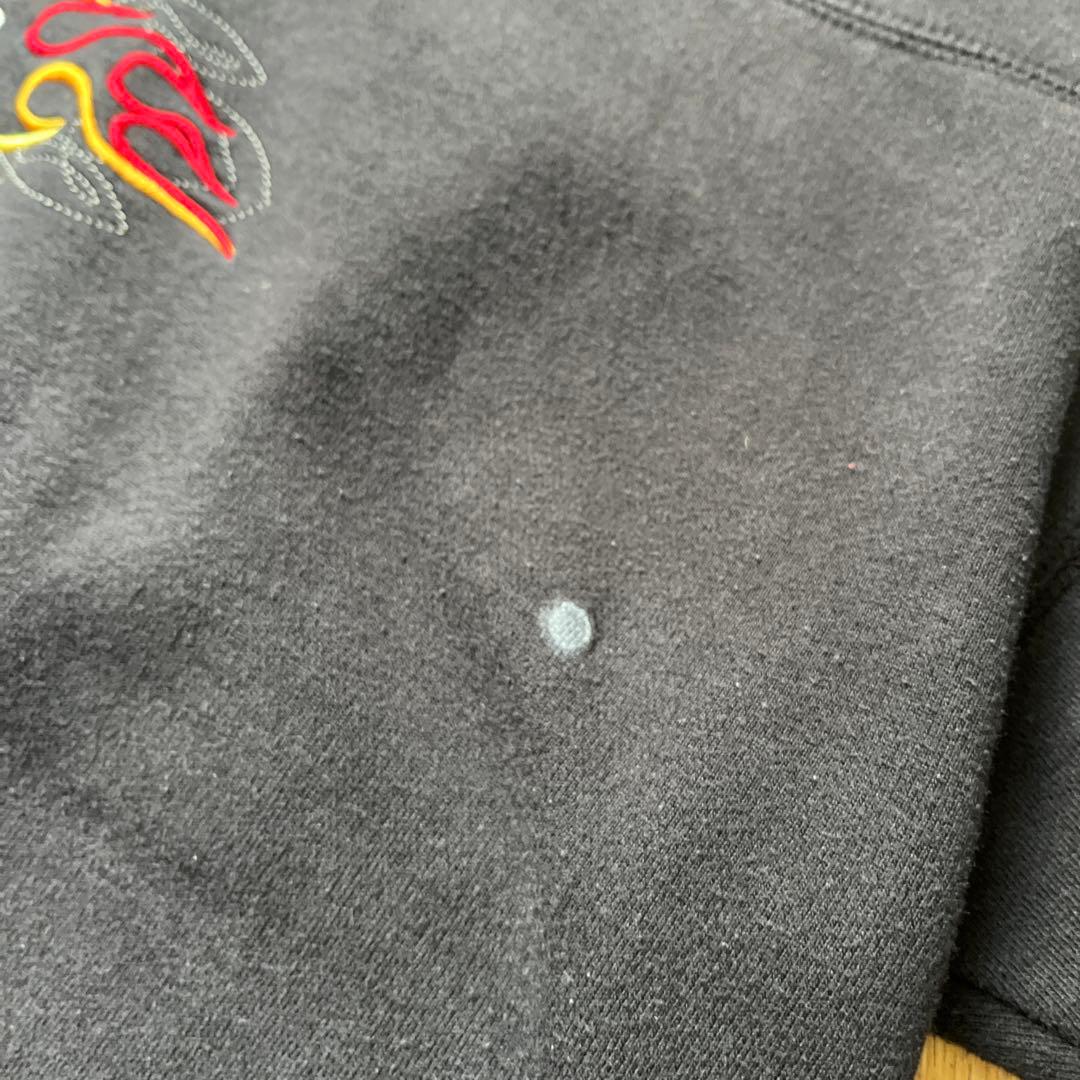 00s　Bigdogs　パーカー　フレイム　ファイヤーパターン　フェード　黒　炎