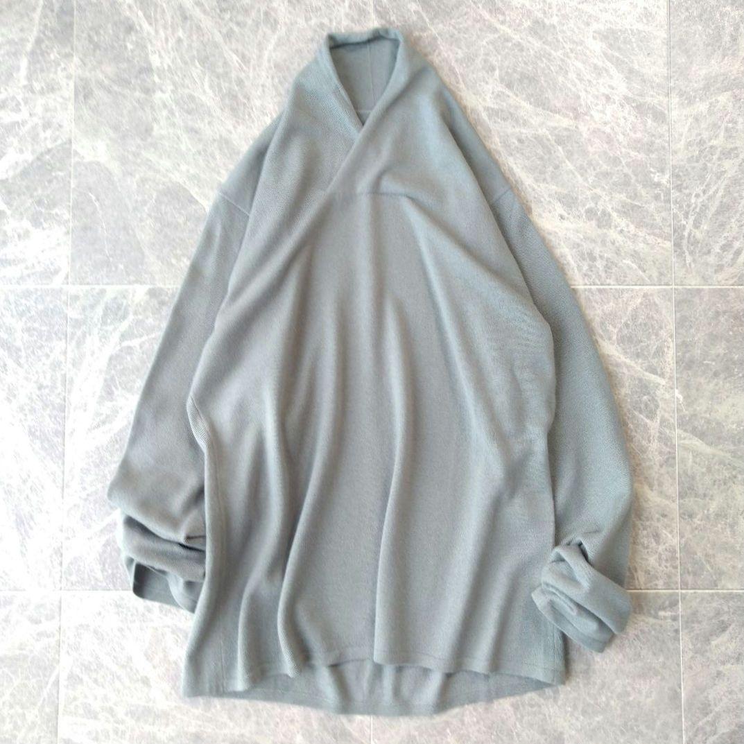 033 ヨーガンレール カシミヤ100% ハイネックニット セーター グリーン