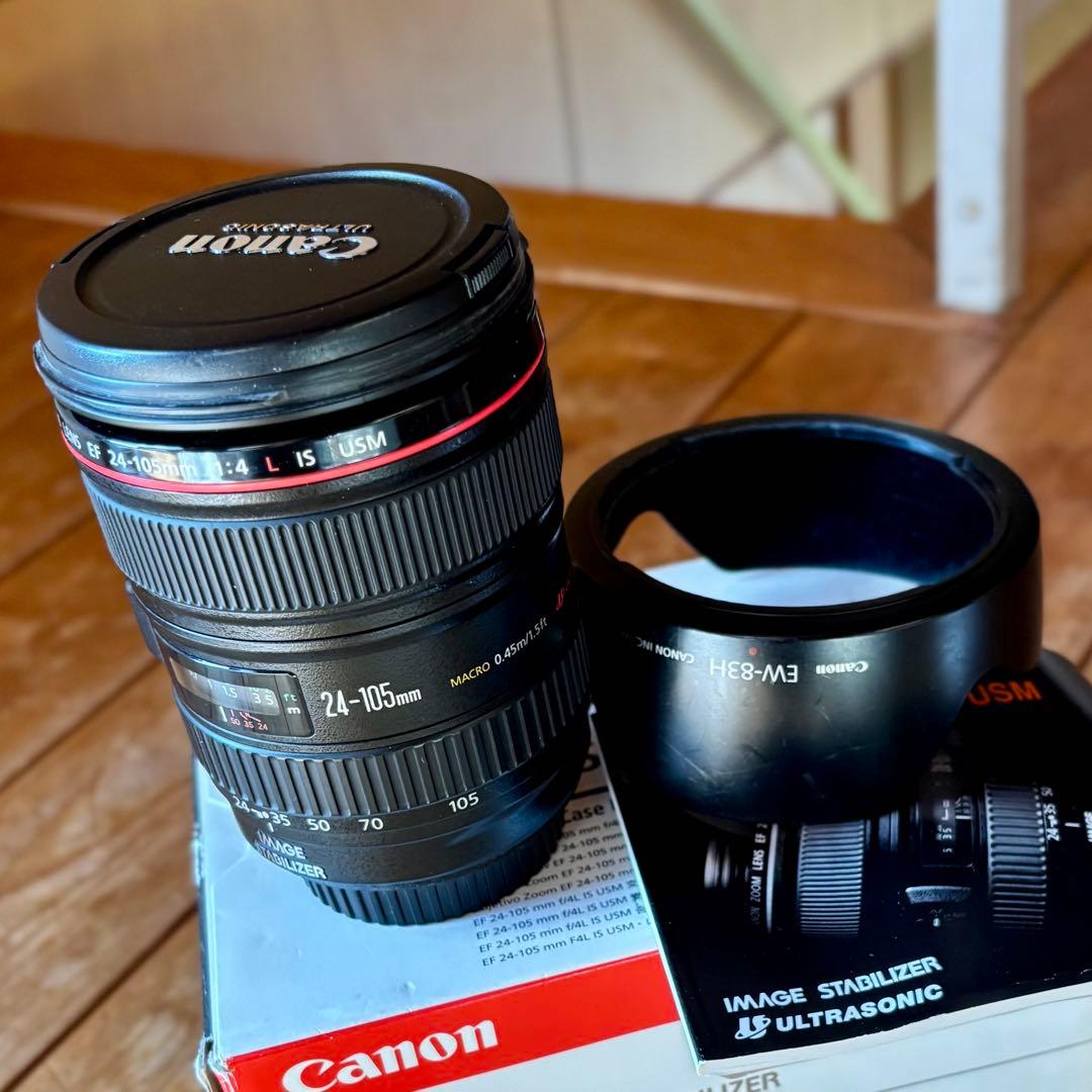 Canon EF 24-105mm F4L IS USM レンズ フード付