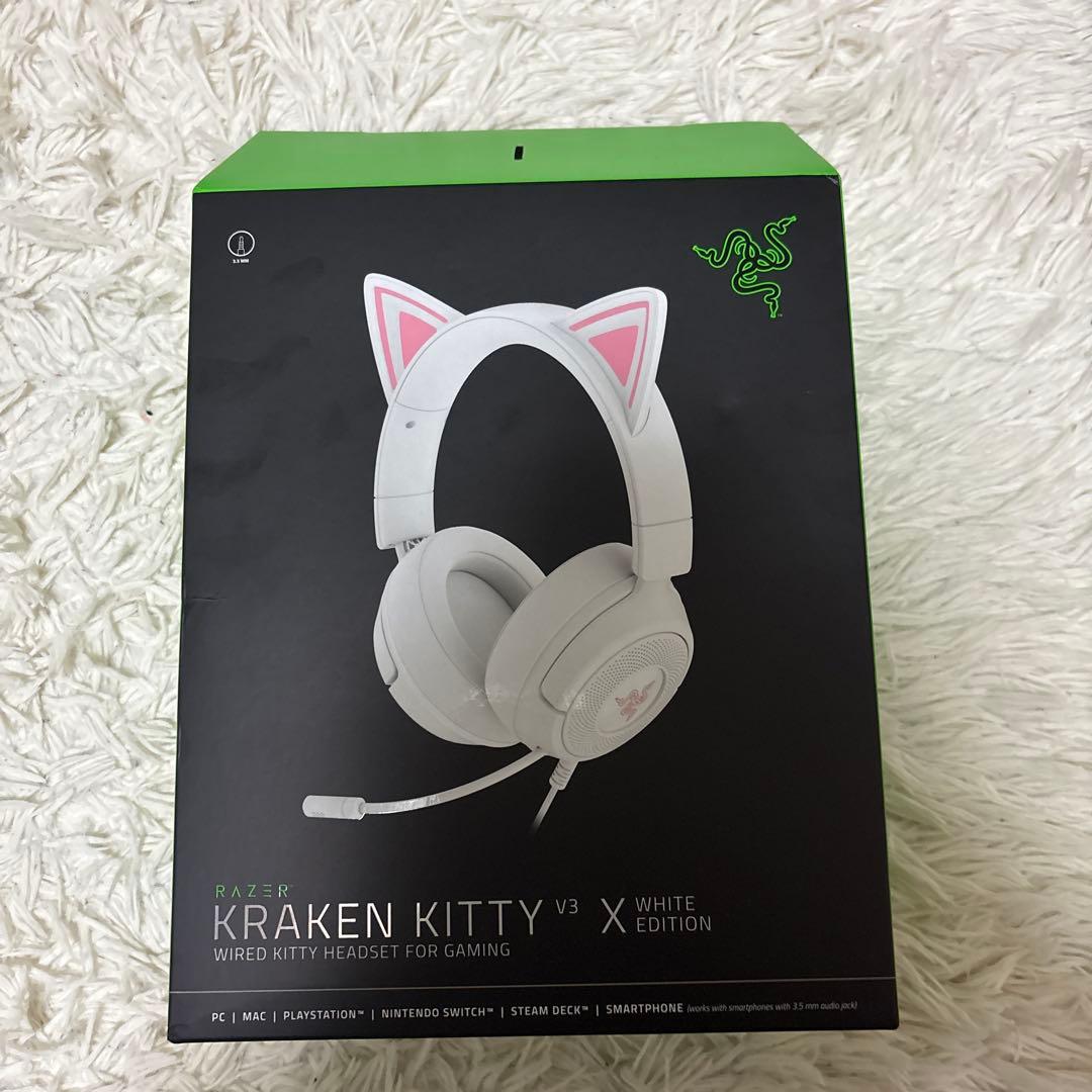 ヘッドホン Razer Kraken Kitty V3 X White Edition