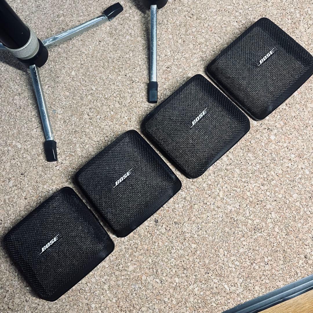 BOSEキューブスピーカーサテライトペア/501Z／専用スタンド2脚