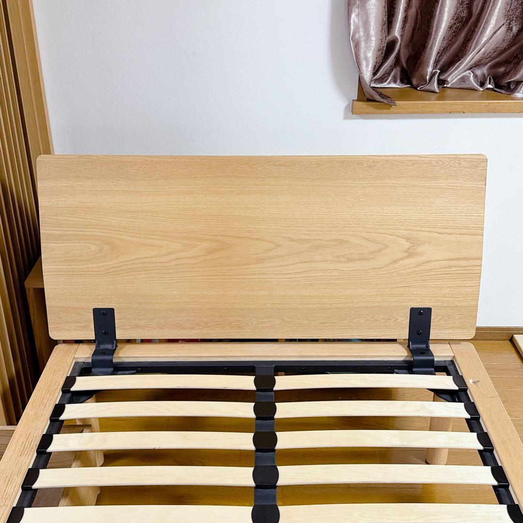 無印良品 木製ベッドフレーム+下収納2個 セミダブル 引取限定