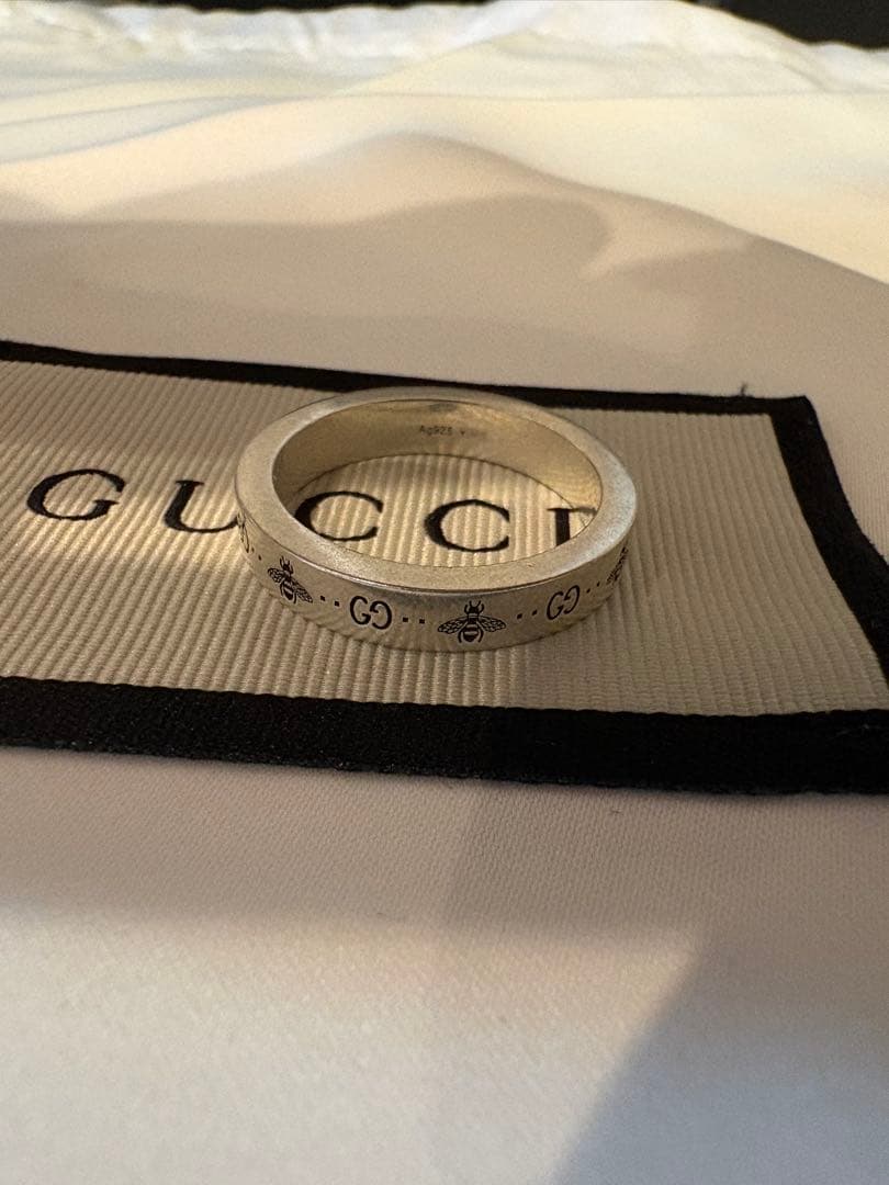 GUCCI ビーリング　silver925 20号