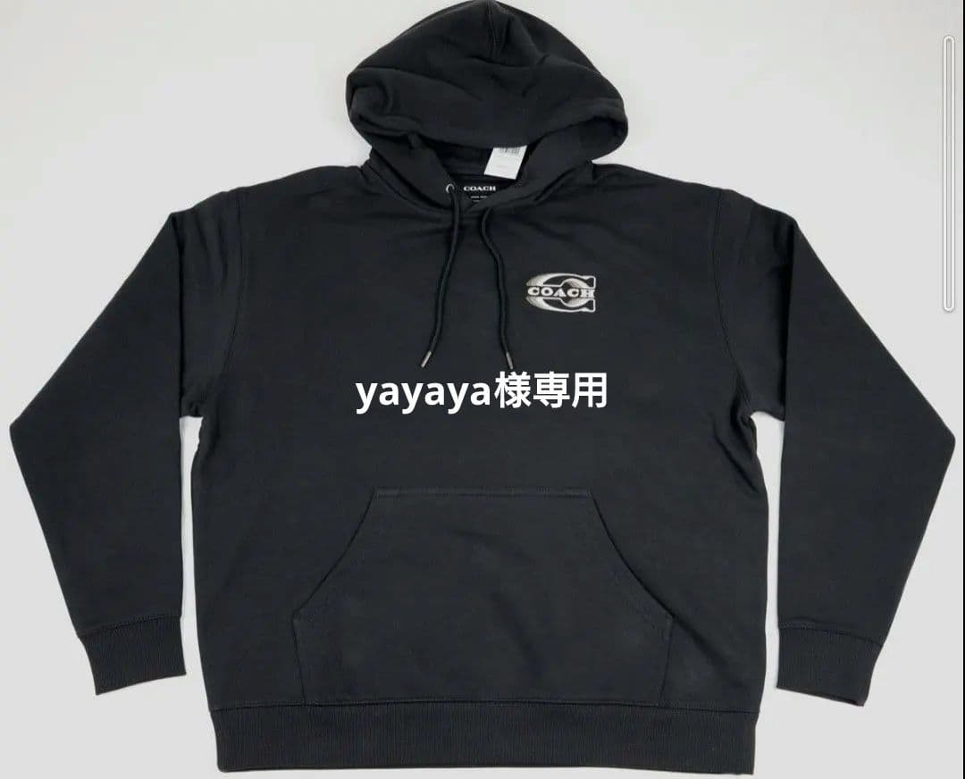 【新品未使用】コーチ　パーカー　ブラック L　COACH