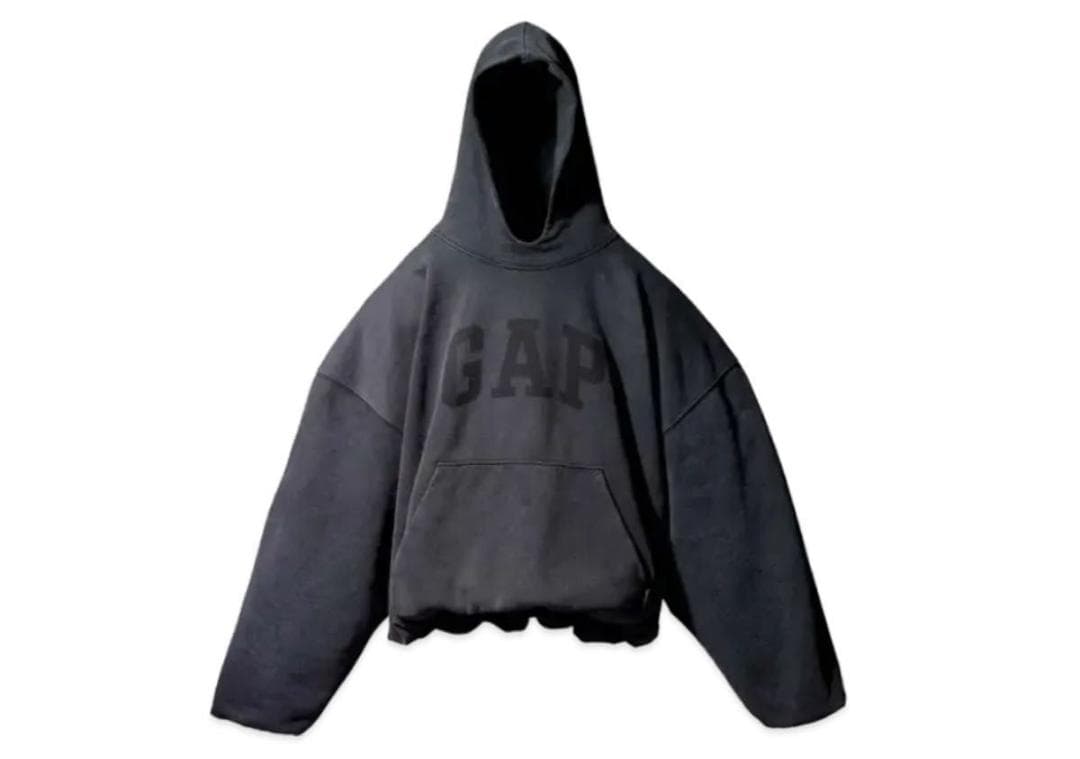 トップス YEEZY GAP DOVE HOODIE WASHED BLACK