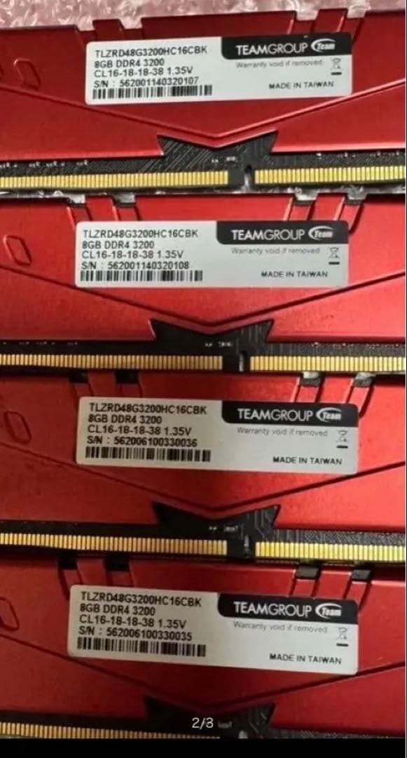 TEAMGROUP Vulcan Z 8GB 3200MHzメモリ 5枚セット