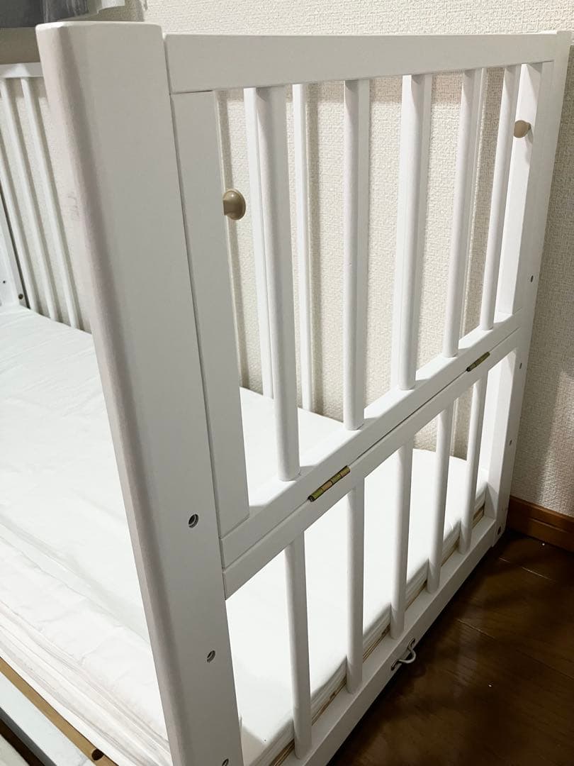 そいねーる　ラージ　ベビーベッド 専用マットレス付き　ホワイト