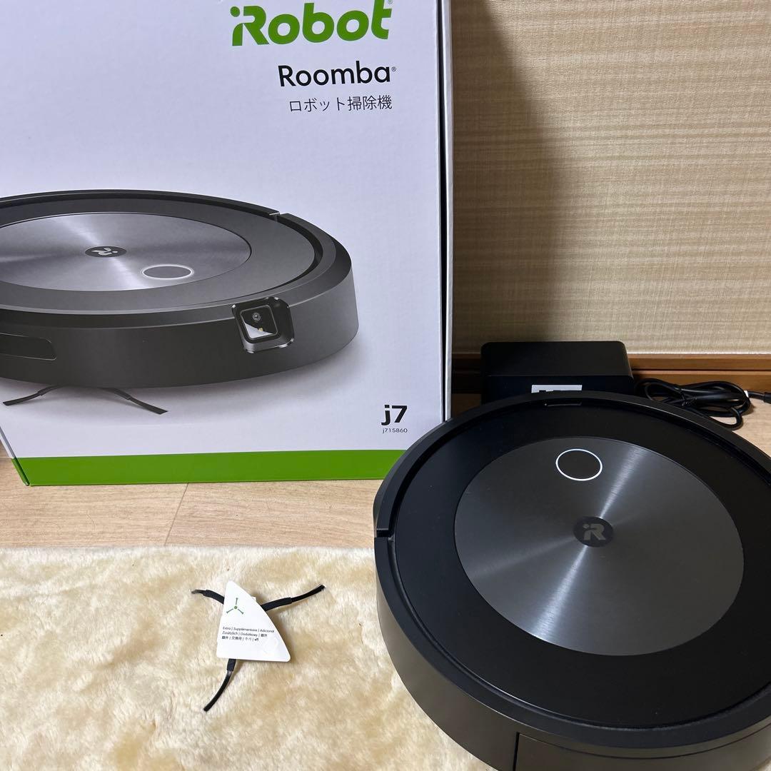 ルンバ j7 15860ロボット掃除機 取扱説明書交換用ブラシ付 動作確認済