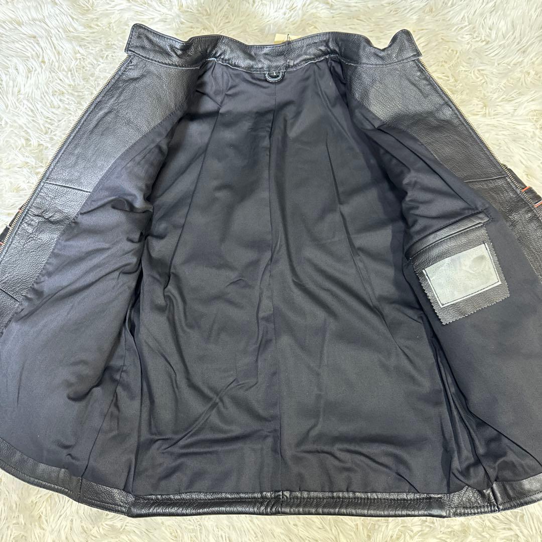 新品タグ付き　URBAN BARON ライダースジャケット オールレザー　刺繍