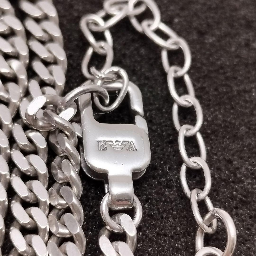 エンポリオ アルマーニ 喜平 ネックレス SV925 EA 50cm シルバー