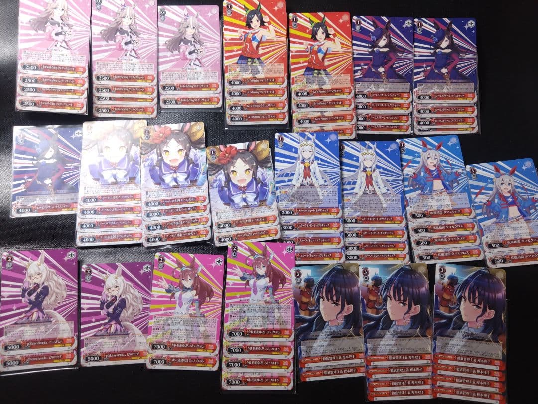 引退品ヴァイスシュヴァルツ ウマ娘デッキ7個+ディズニーデッキ セット
