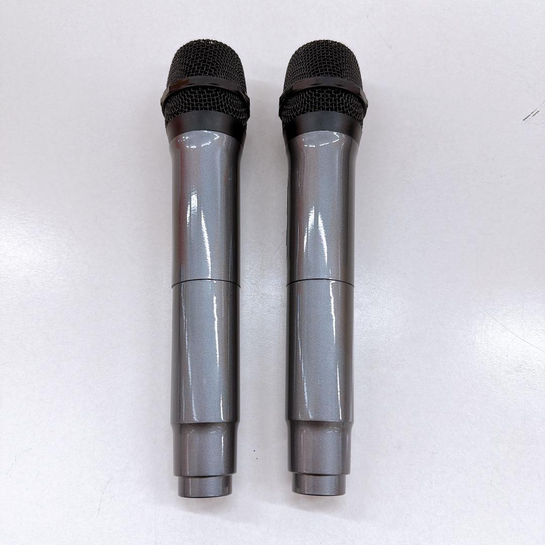 【美品】K9-M ワイヤレスカラオケセット マイク2本付き ポータブルスピーカー