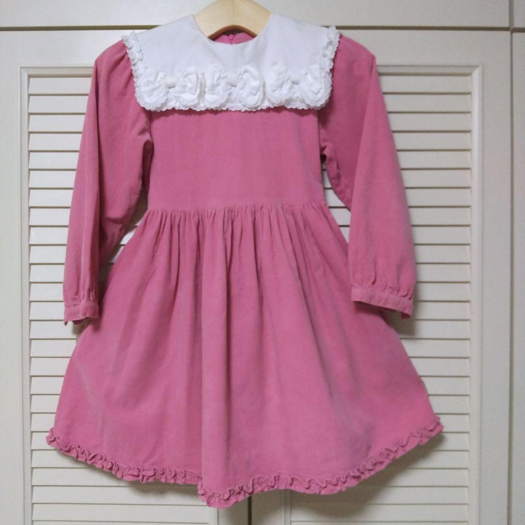 Ponシャーリーテンプル ローラアシュレイ長袖半袖ワンピース