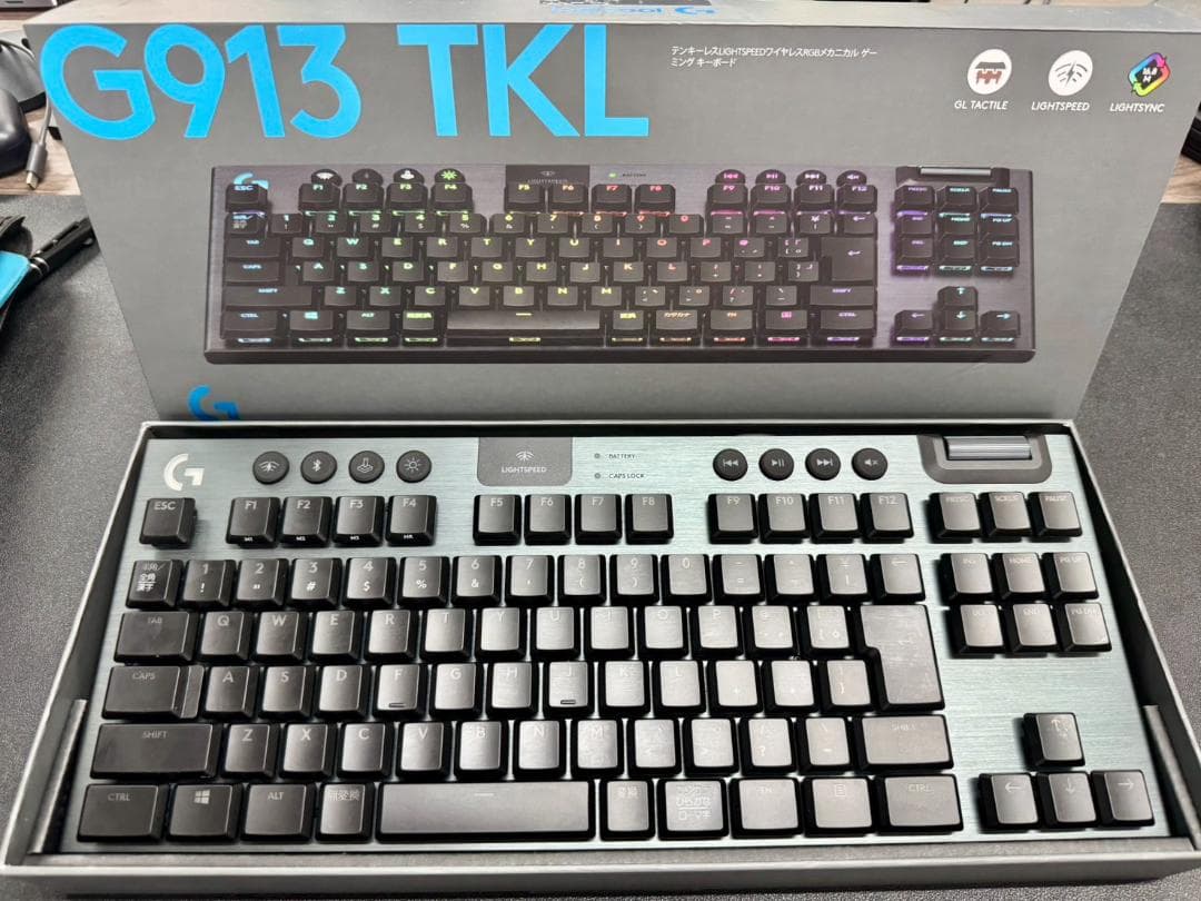 【ほぼ未使用】ロジクール G913 TKL 薄型タクタイル 無線キーボード