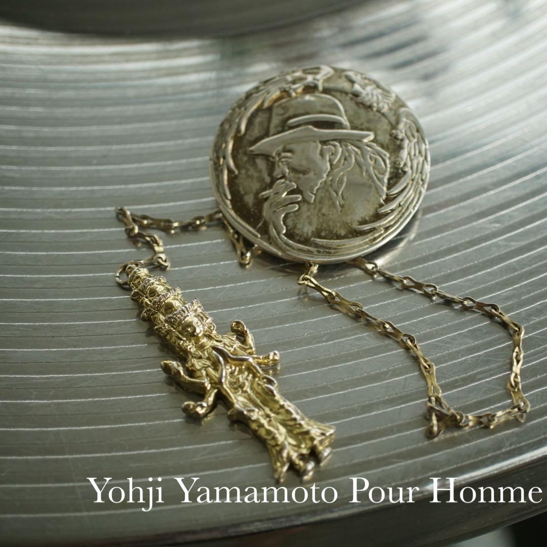 ヨウジヤマモト プールオム 千手観音 山本耀司 ブローチ ゴールド ビンテージ