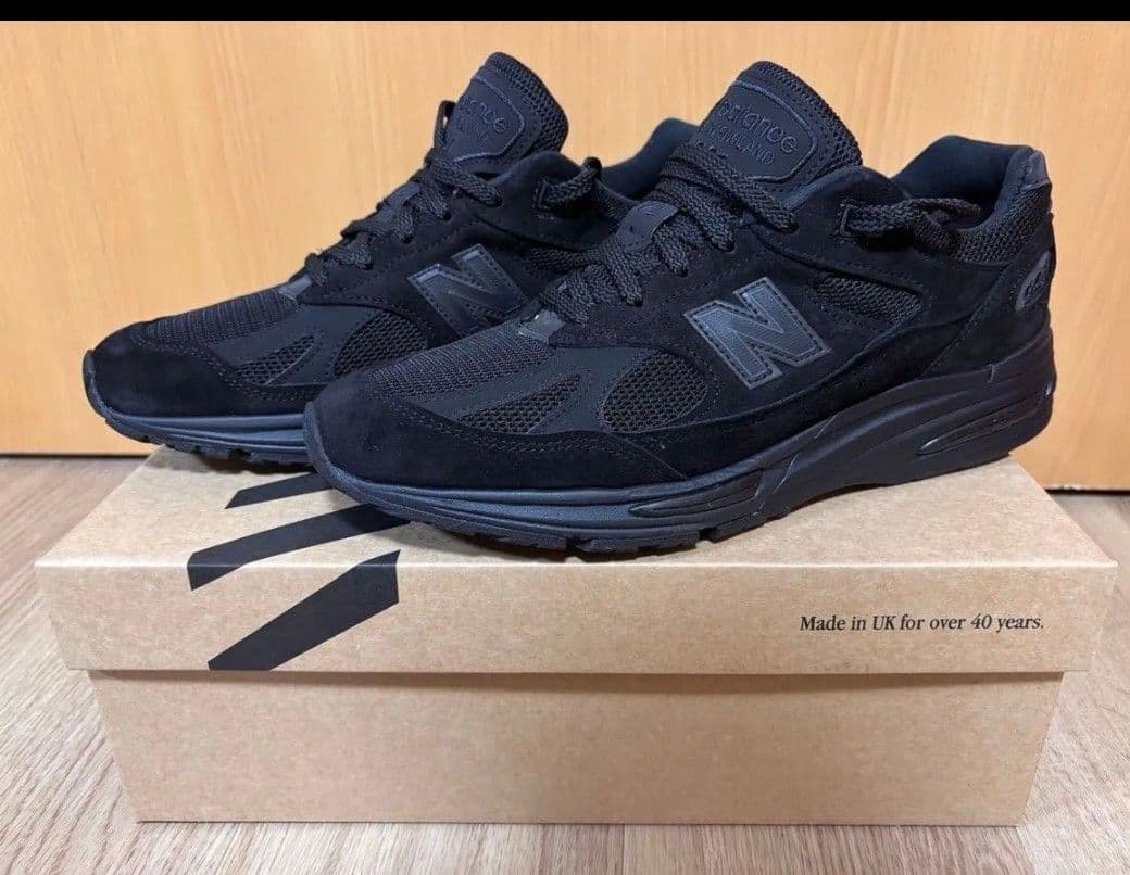 靴 New Balance 991V2 Triple Black 27.5cm