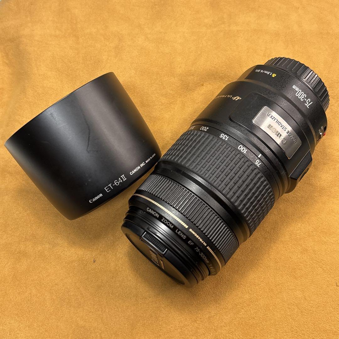 Canon EF 75-300mm IS USM 手振れ補正付き 望遠レンズ