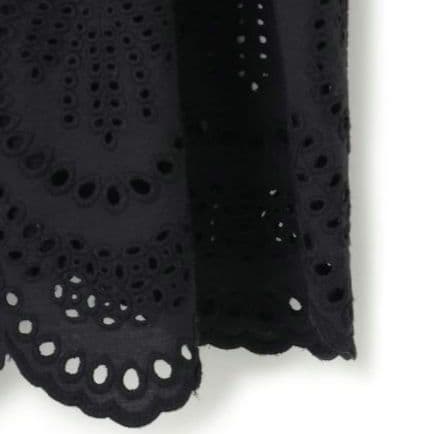 新品 23区【洗える】コットンエンブロイダリー キャミソール 44 ブラック系