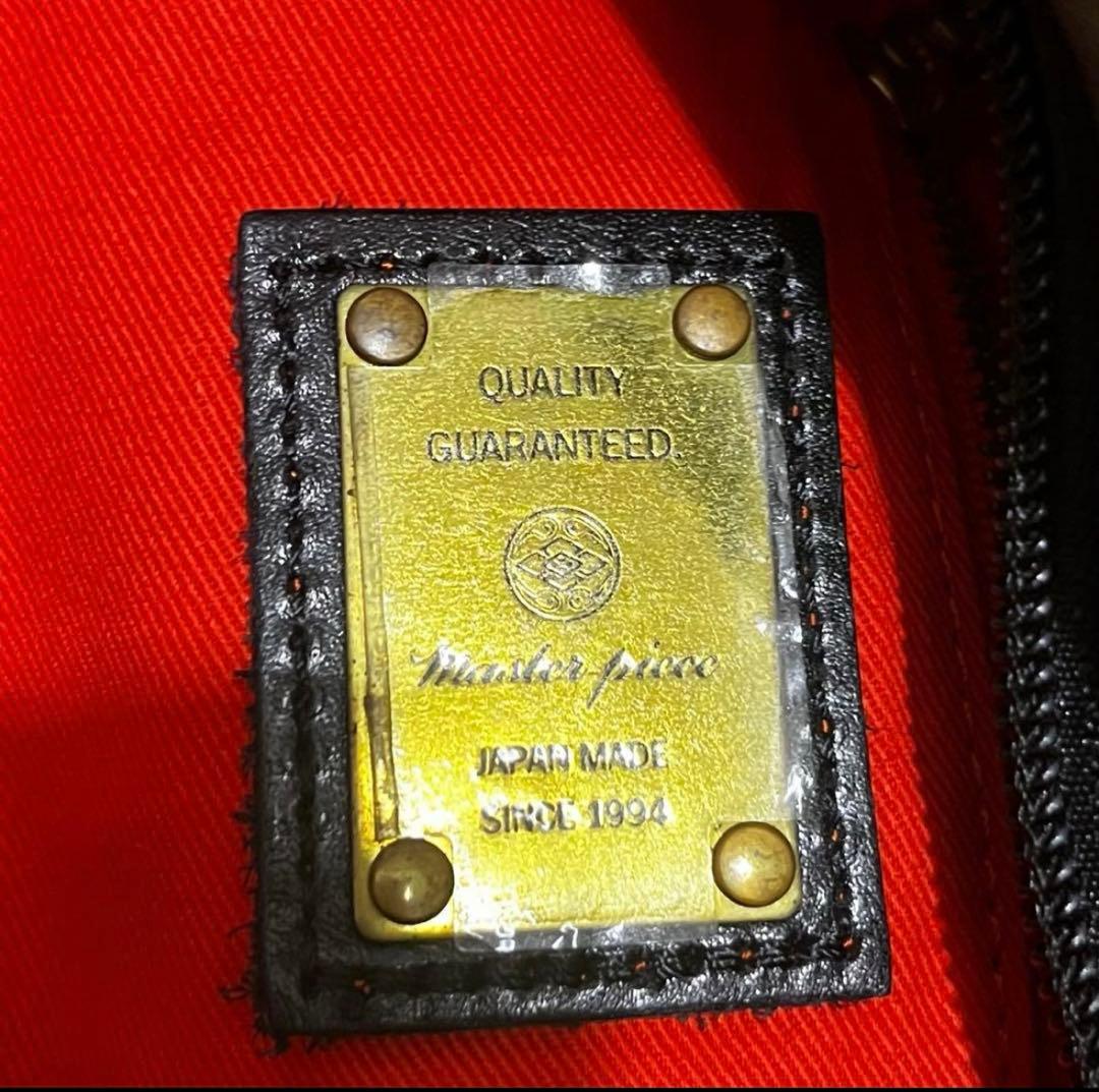 美品　マスターピースmaster-piece ボディバッグ 黒 日本製