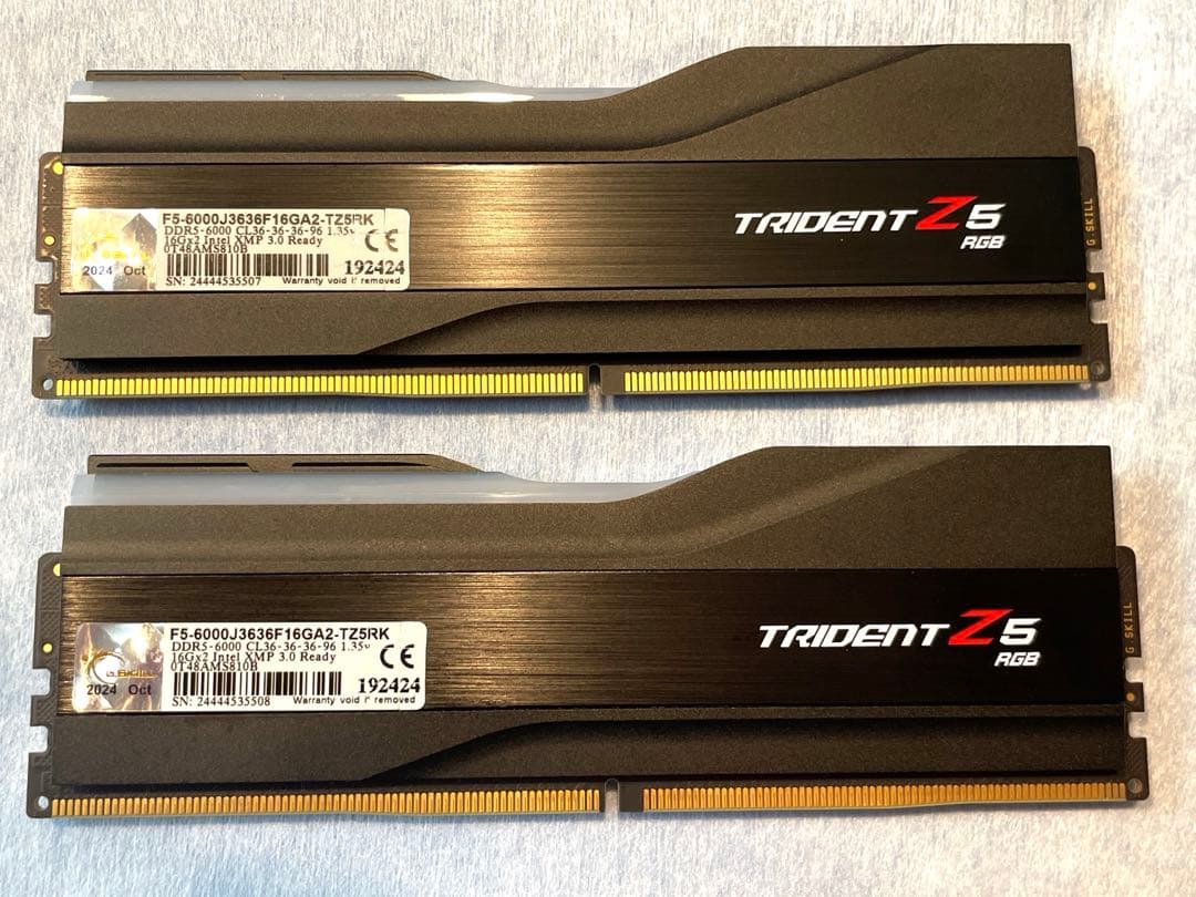 G.Skill Trident Z5 RGBシリーズ メモリ32GB DDR5