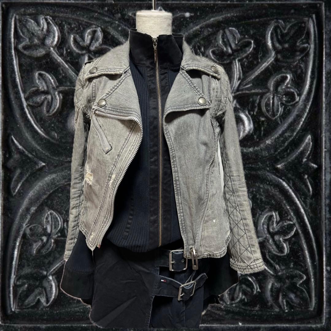 ミリタリージャケット Y2K grunge 00s短丈 archive ギミック