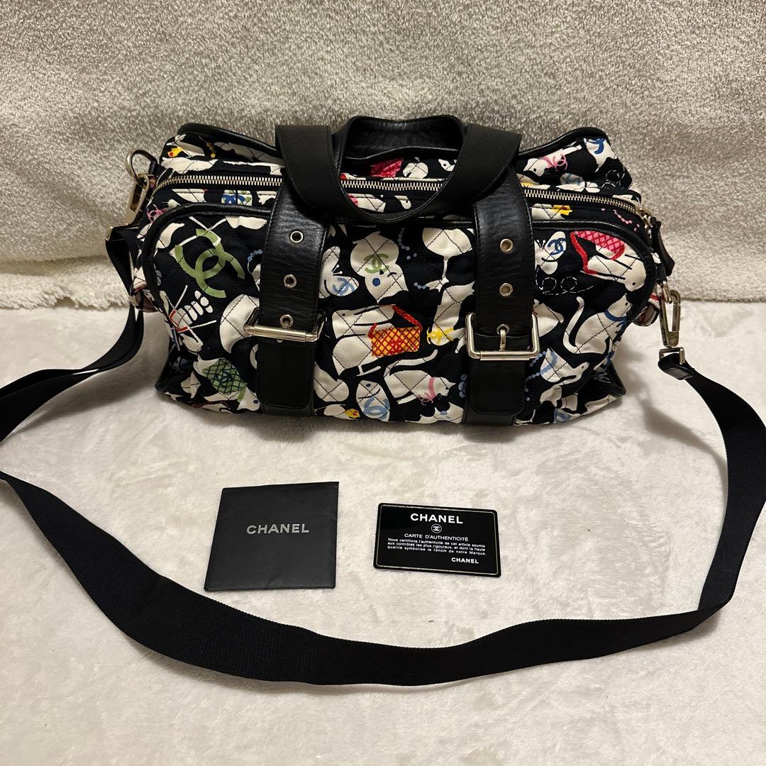 CHANEL スポーツライン ボストンバッグ 2WAY ショルダーバッグ