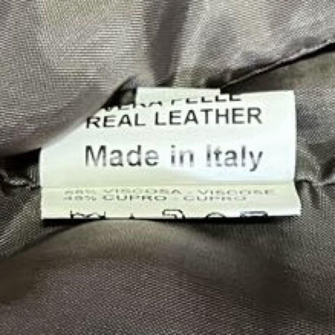 VAZZOLER シングルライダース　VERA PELLE レザー　イタリア製