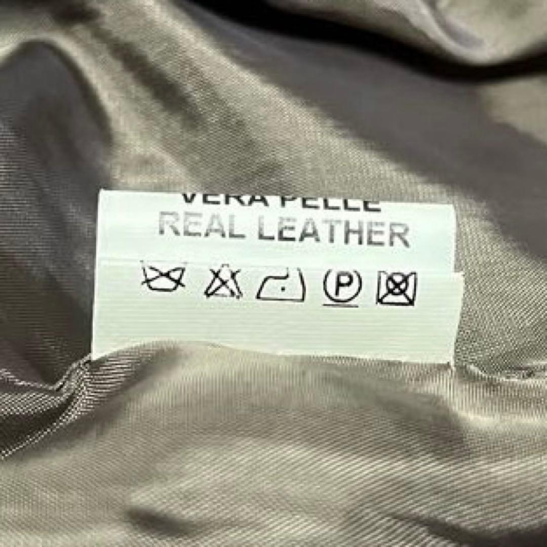 VAZZOLER シングルライダース　VERA PELLE レザー　イタリア製