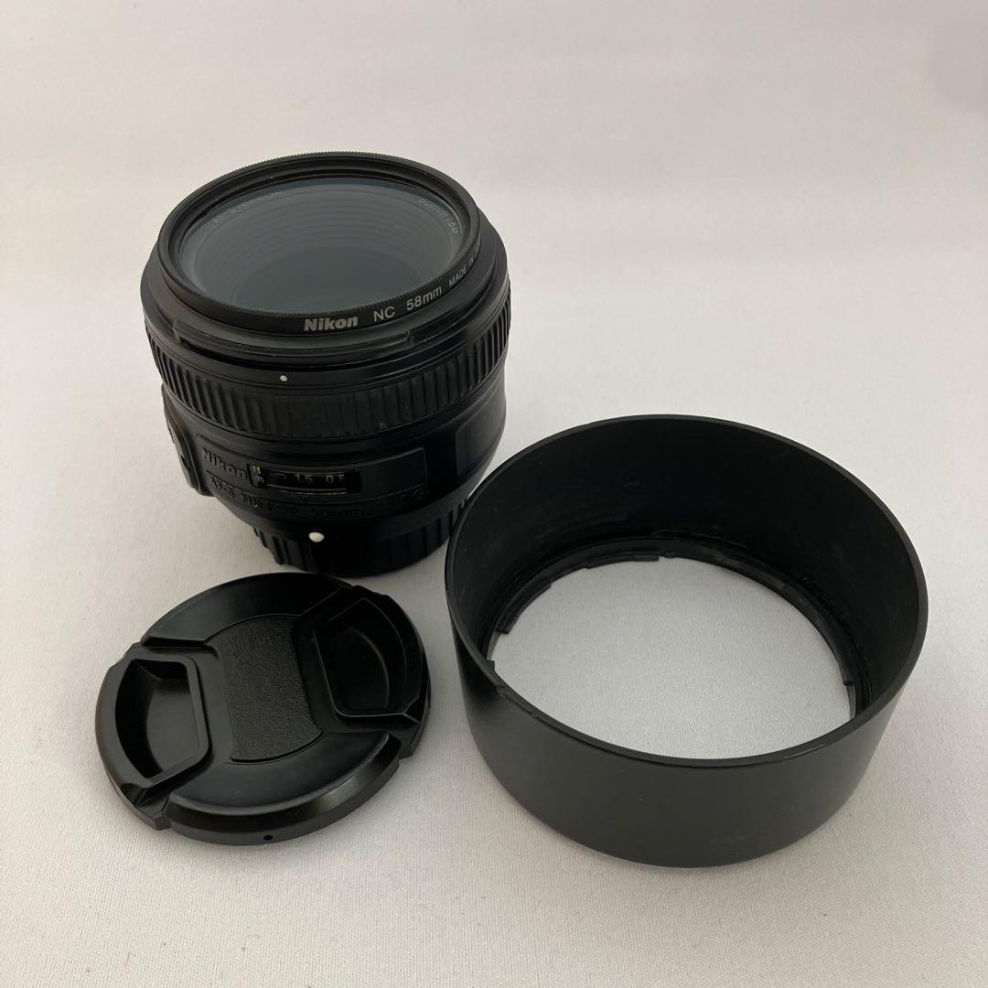 Nikon AF-S NIKKOR 50mm f1.8純正保護フィルター付き