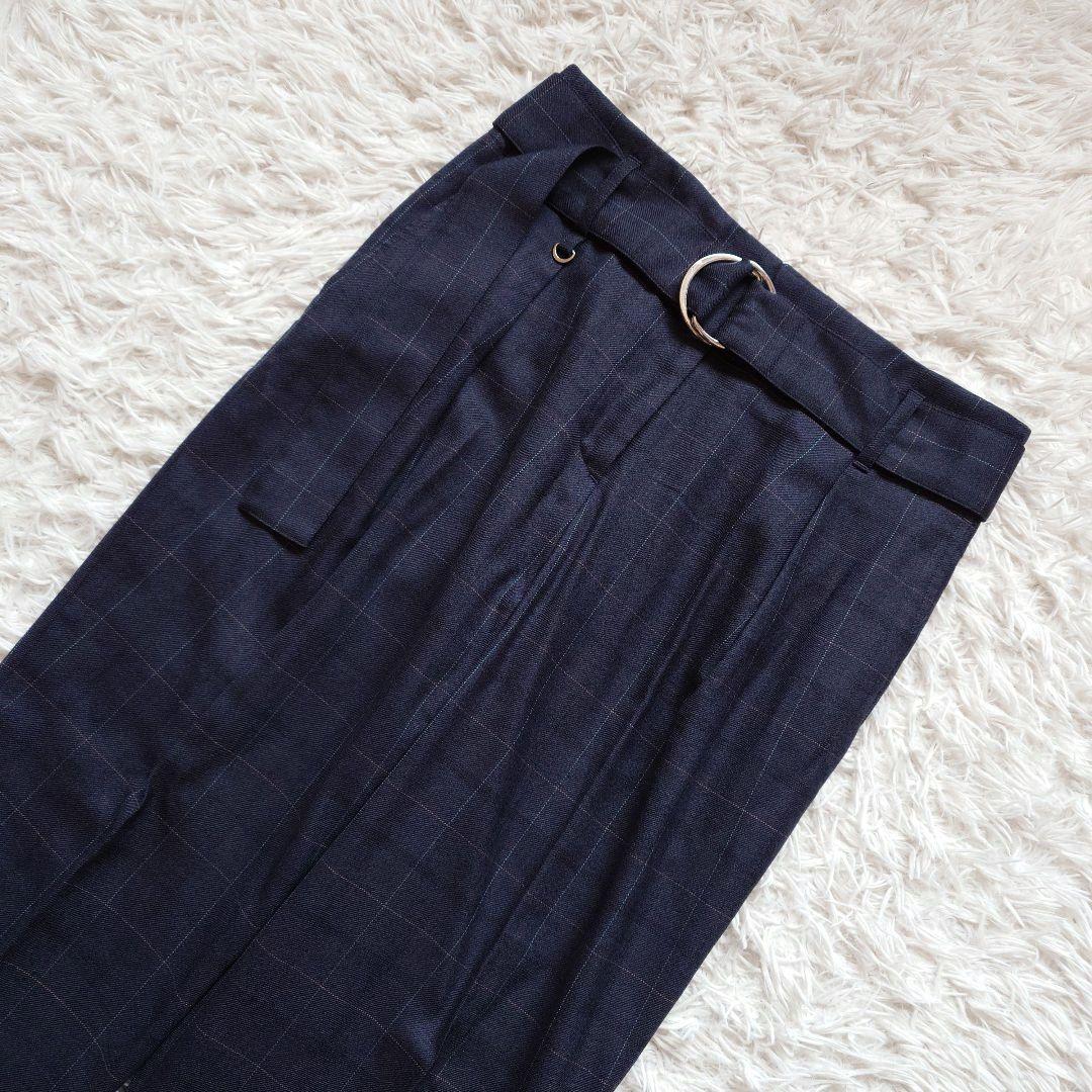 ポールスミス　チェック　格子柄　総柄　パンツ　スーツ　セットアップ　ベルト付き